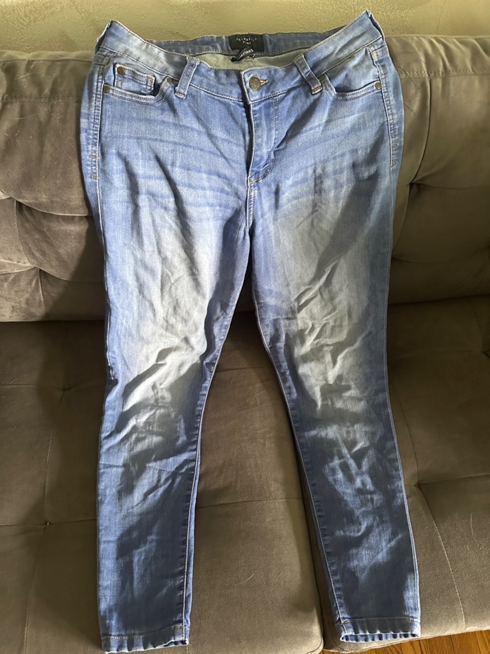 Celebrity Pink Light Blue Skinny Jeans